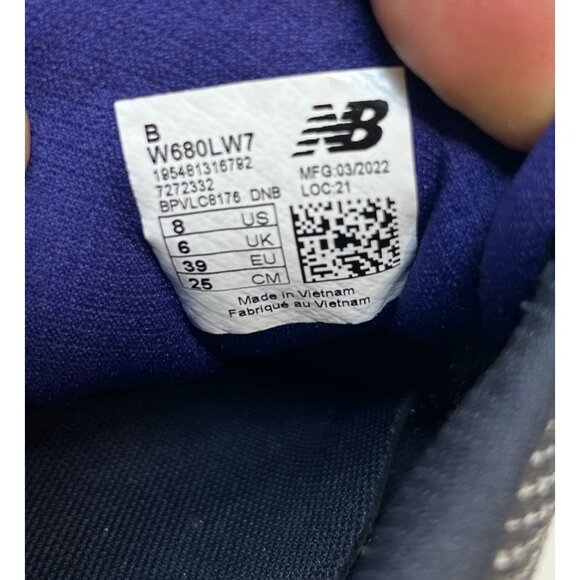 New Balance Fresh Foam W680LW7 Arctic Fox Outerspace Sneakers Women's Size 8-B - Picture 10 of 10